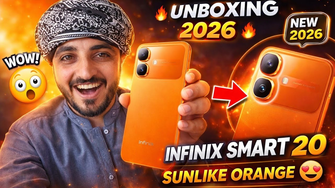 Unboxing Infinix Smart 20 Sunlike Orange | Full Hands-On Review 2026 🔥📱