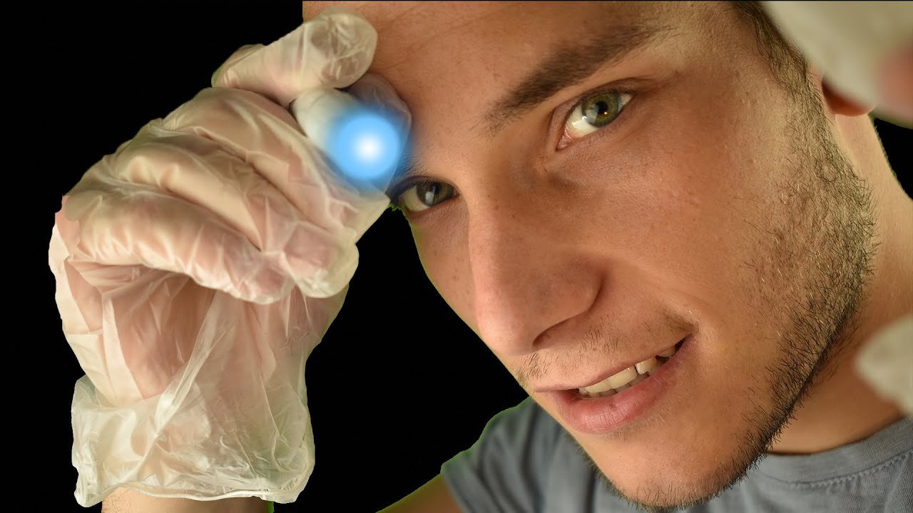 ASMR Close Up Face Examination Sticky Glove Sounds Roleplay