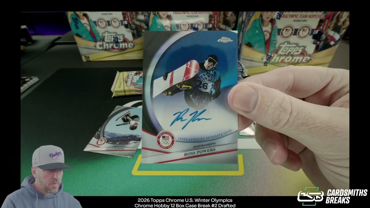 2026 Topps Chrome U S  Winter Olympics Chrome Hobby 12 Box Case Break #2