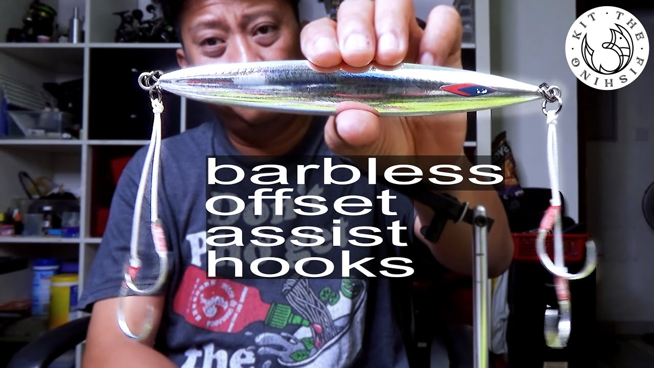 BARBLESS AND OFFSET ASSIST HOOKS ON COYJANT CXWL