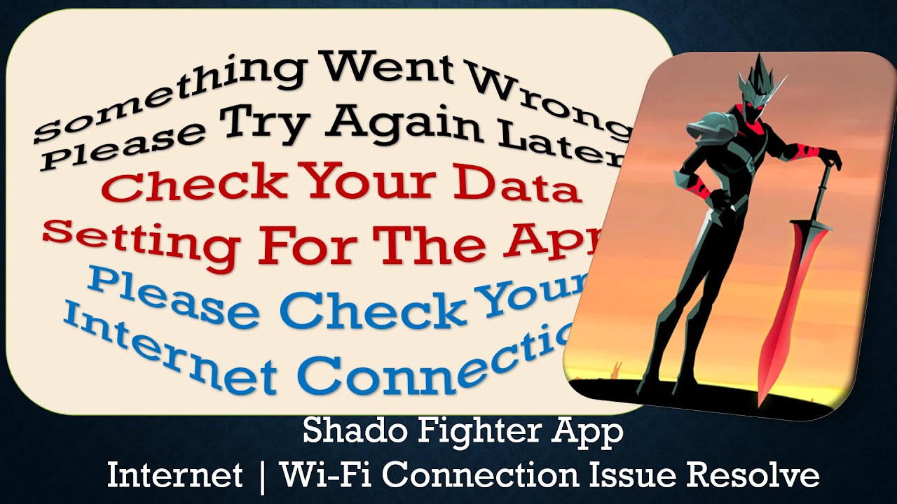 Shado Fighter App something went wrong please try again later problem solution