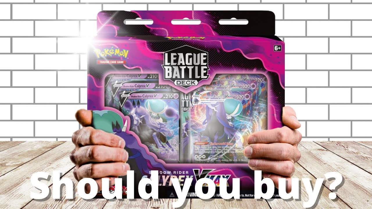 Should you buy the new Shadow Rider Calyrex VMAX League Battle Deck??? (Unboxing)