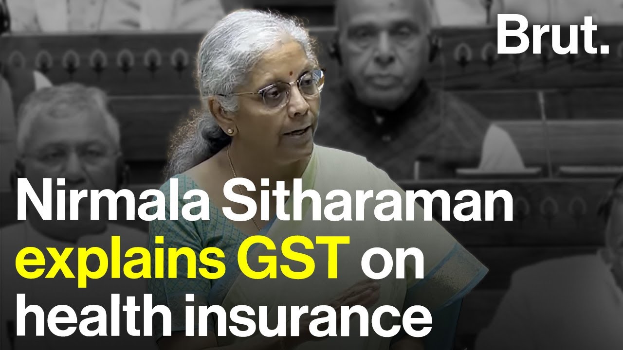 Nirmala Sitharaman explains GST on health insurance
