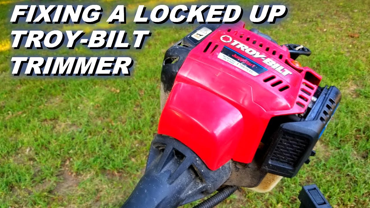 Fixing a locked up Troybilt trimmer