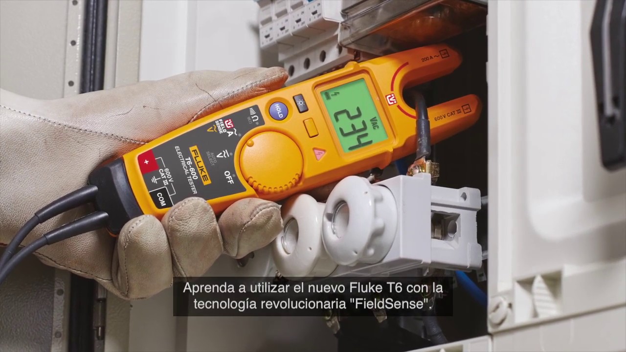 Cómo utilizar el comprobador eléctrico Fluke T6 con tecnología FieldSense