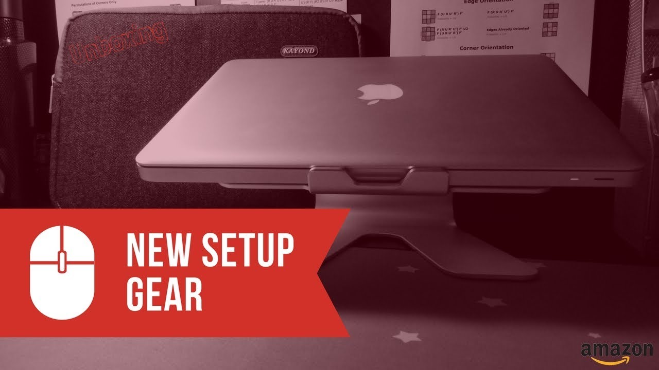 New Setup Gear Unboxing! (MacBook Pro Stand & Sleeve) | Amazon