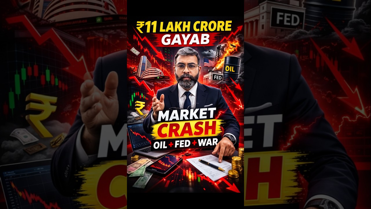 Market Crash Today | ₹11 Lakh Crore Gone | HDFC Shock | Oil 110$ | Fed Shock