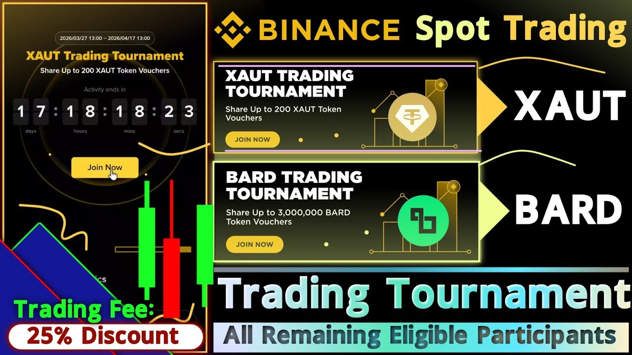 Торговые турниры Binance XAUT и BARD | Как торговать криптовалютой | Минимальный объем торгов
