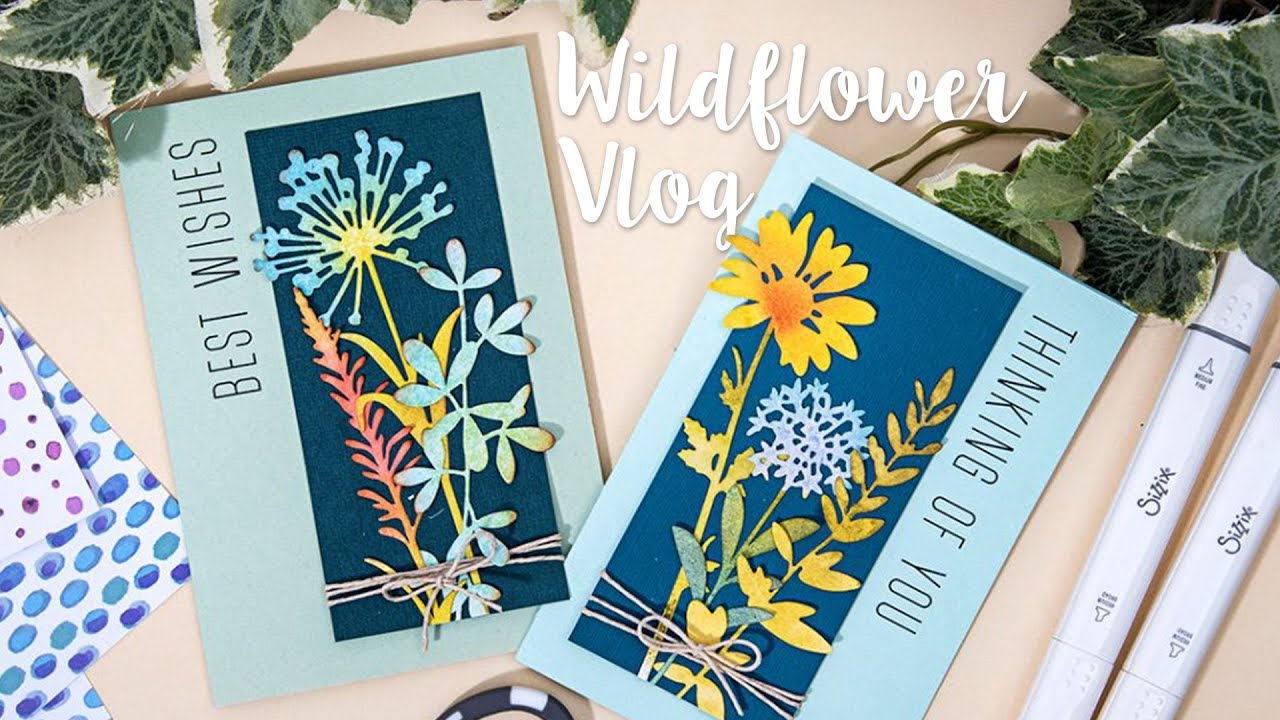 Floral Cards using new Tim Holtz dies with Pete Hughes
