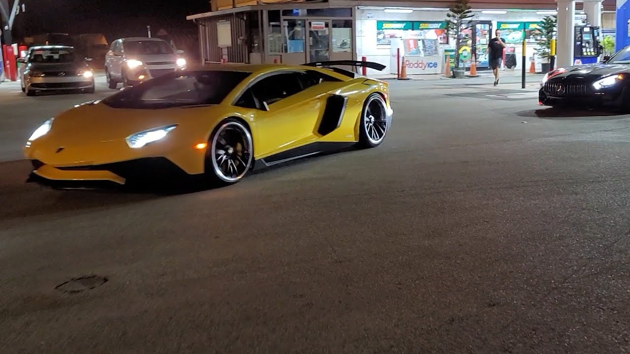 Lamborghini Aventador SV IPE Exhaust vs GT500 CAI / 20 - 40 Roll