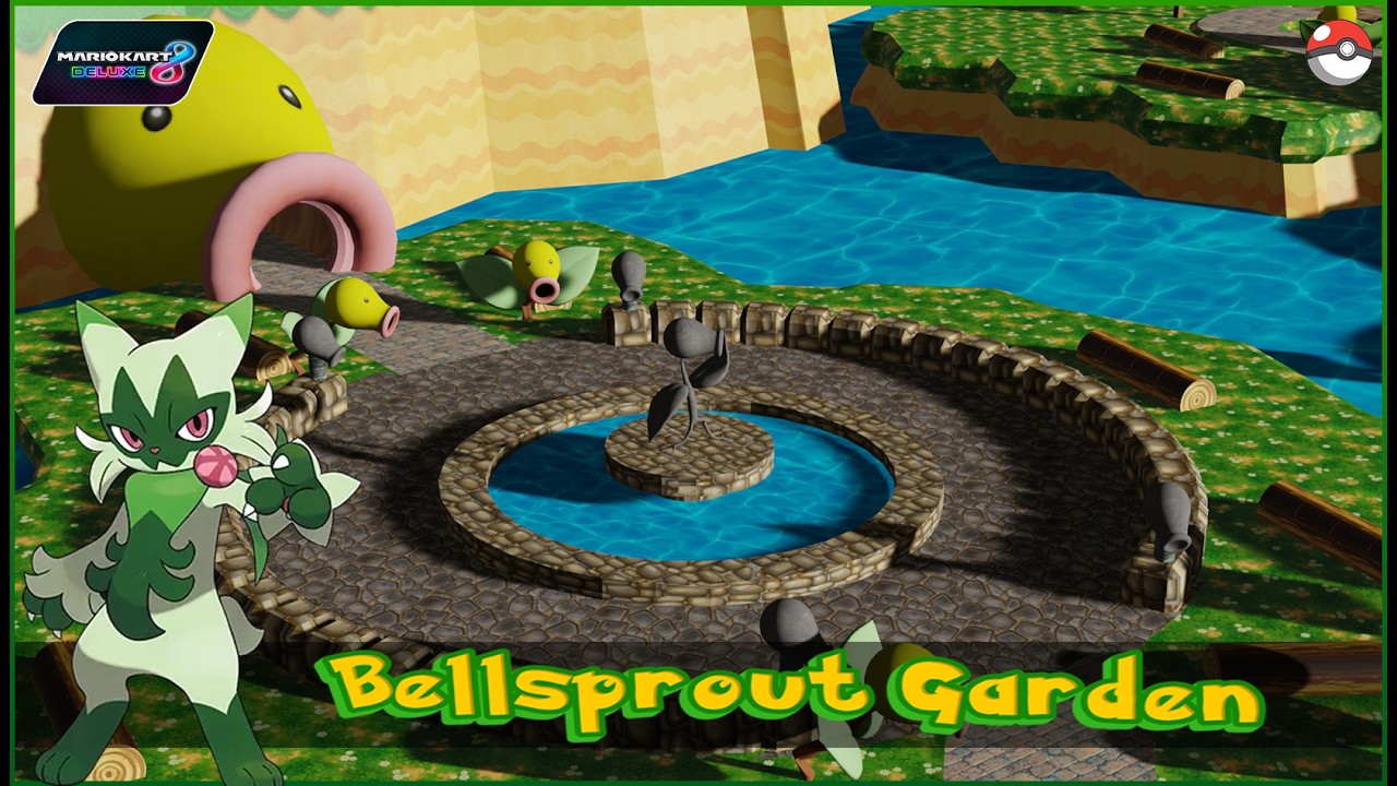 Mario Kart 8 Deluxe Custom Track Bellsprout Garden with Floragato