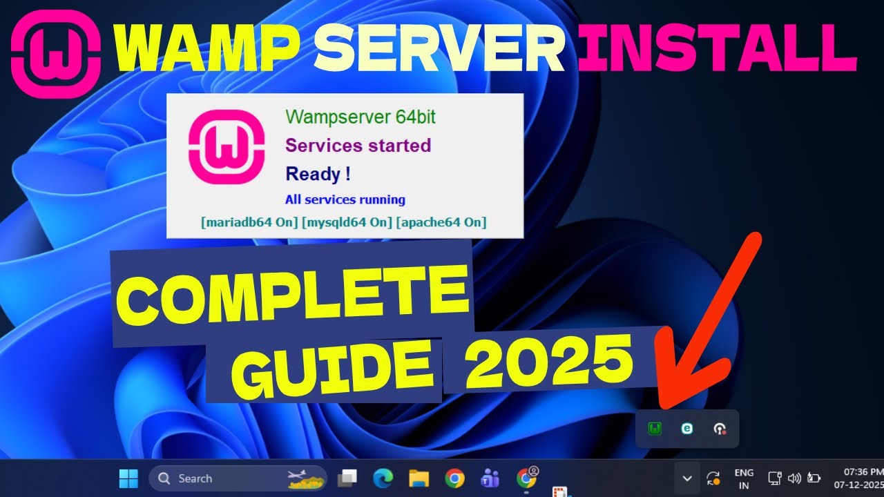 wamp server install on windows 10/11 | wamp server install 2025