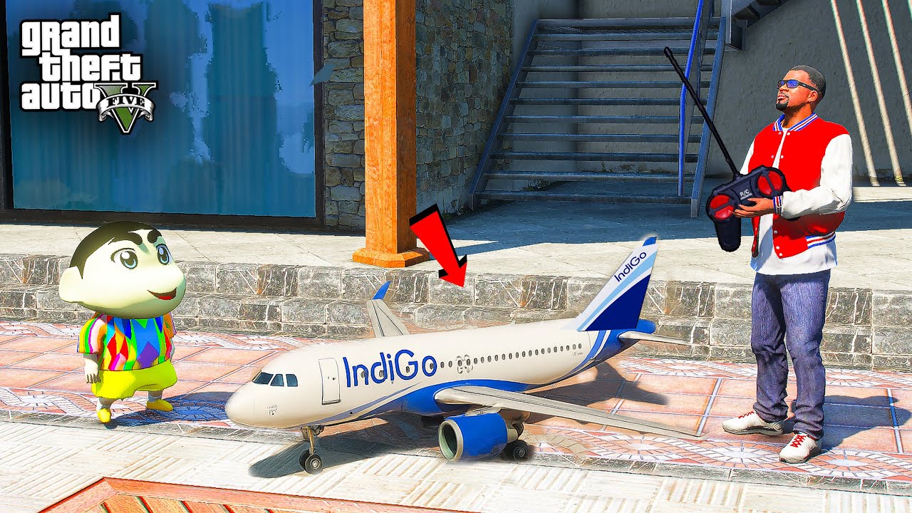 Franklin & Shinchan Buy Mini RC IndiGo Plane in GTA 5