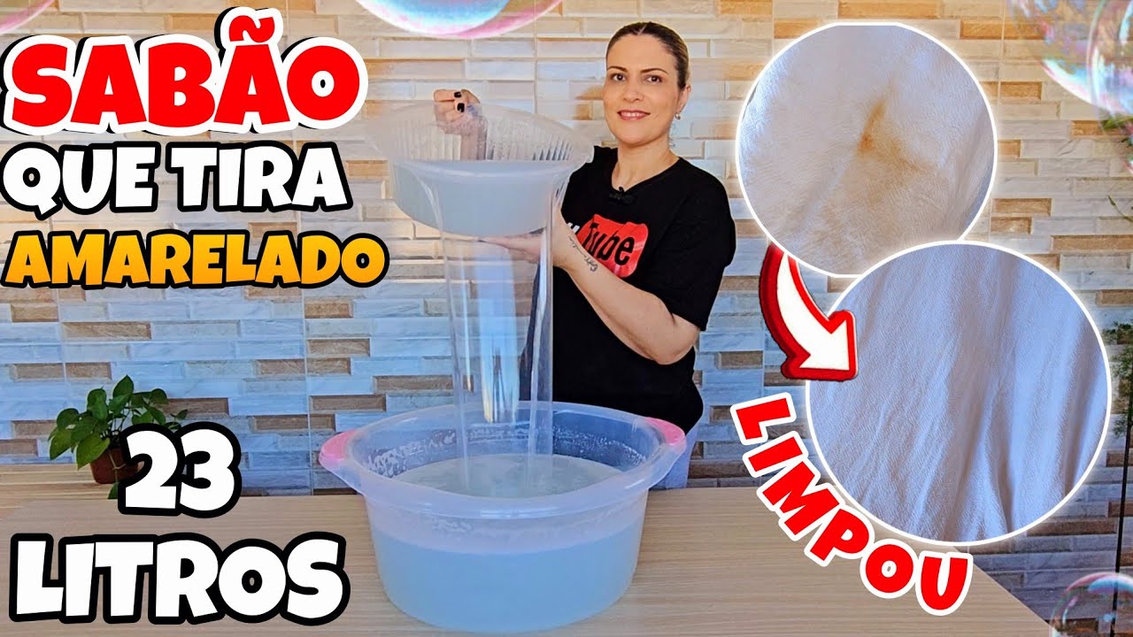 O SEGREDO DO SABÃO QUE TIRA O AMARELADO DAS ROUPAS 😱😍