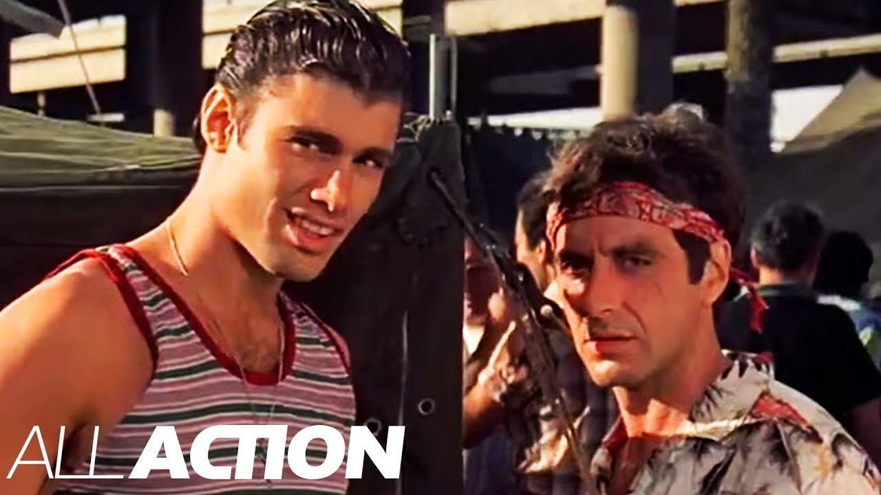 Tony Montana's First Hit In The Cuban Refugee Camp | Scarface (1983) | All Action