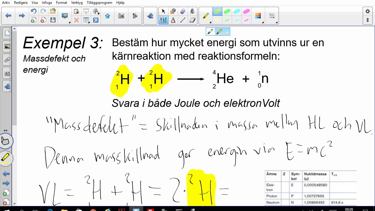 Fysik 1 - Översikt inför NA2NU:s prov - Kärnfysik och relativitetsteori