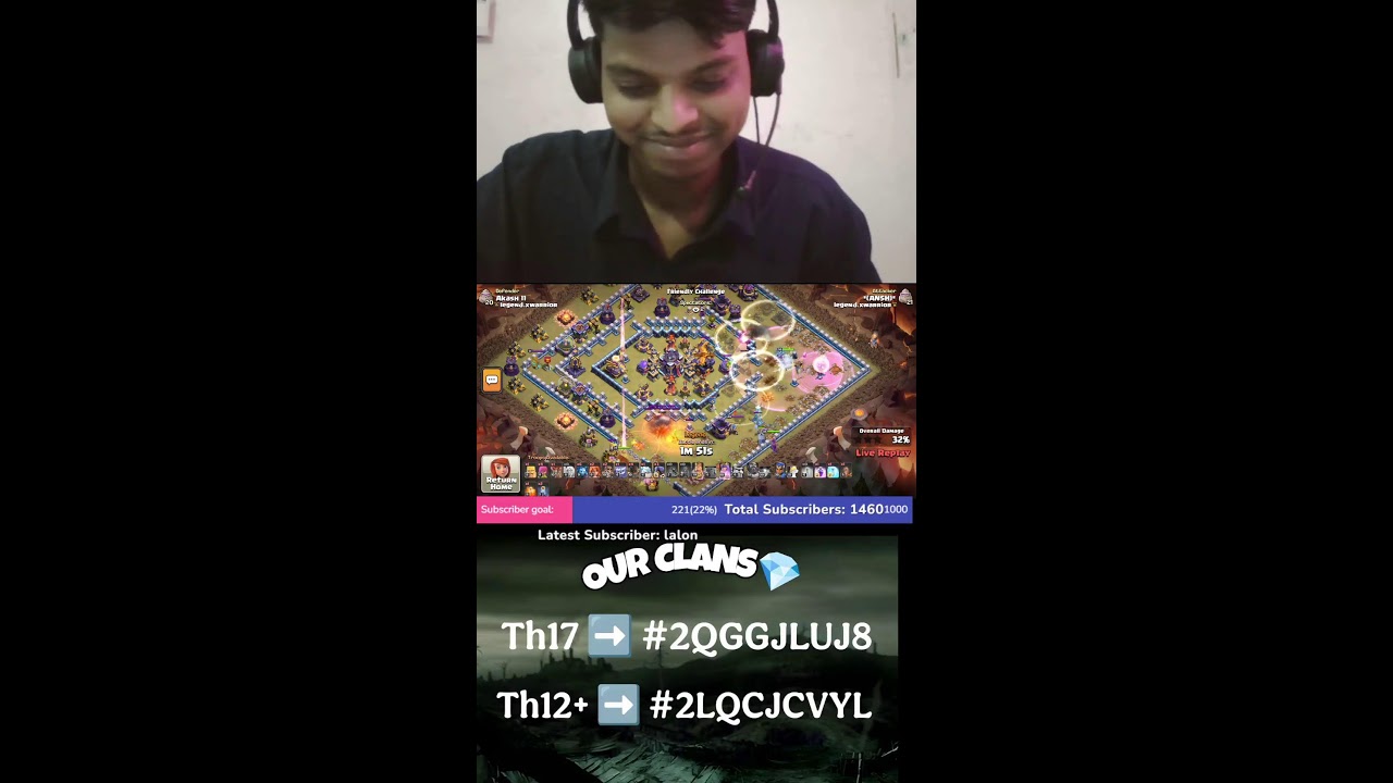 Clash of clans live base visiting   #coclive #clashofclansbasevisiting #coclive #shortslive