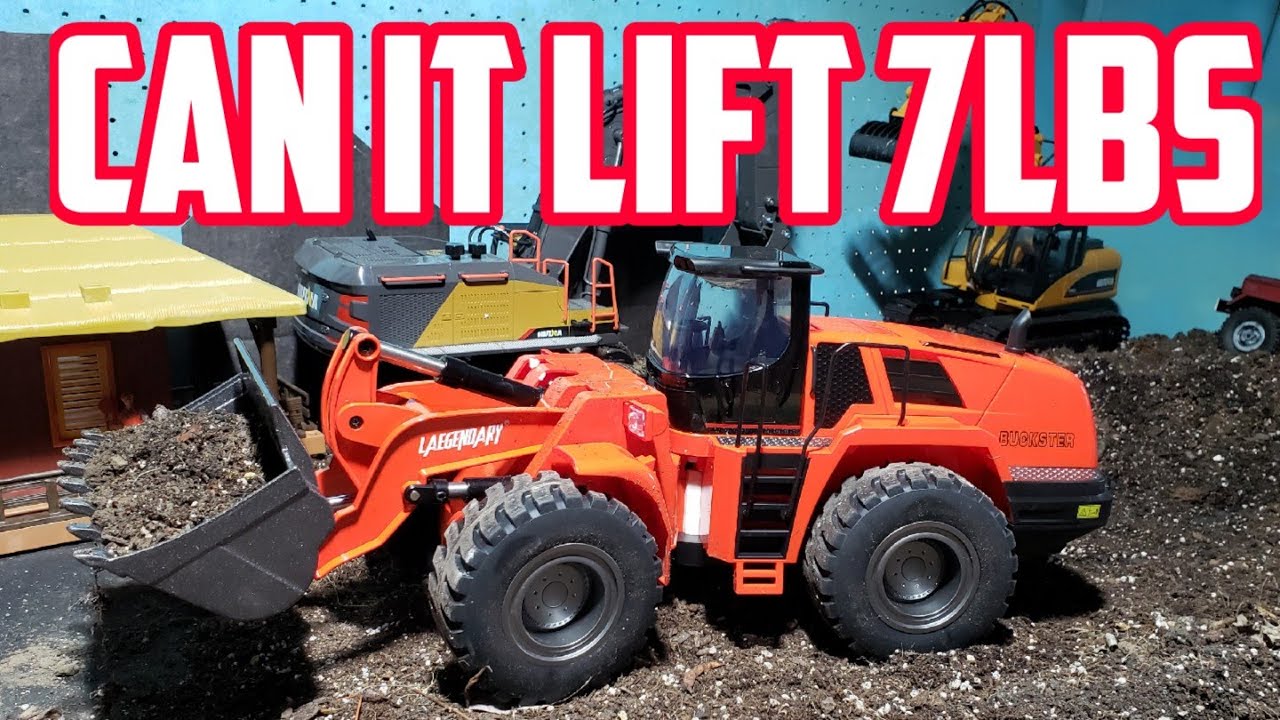 legendary rc front loader review can it lift 7 lbs #rcfrontloader