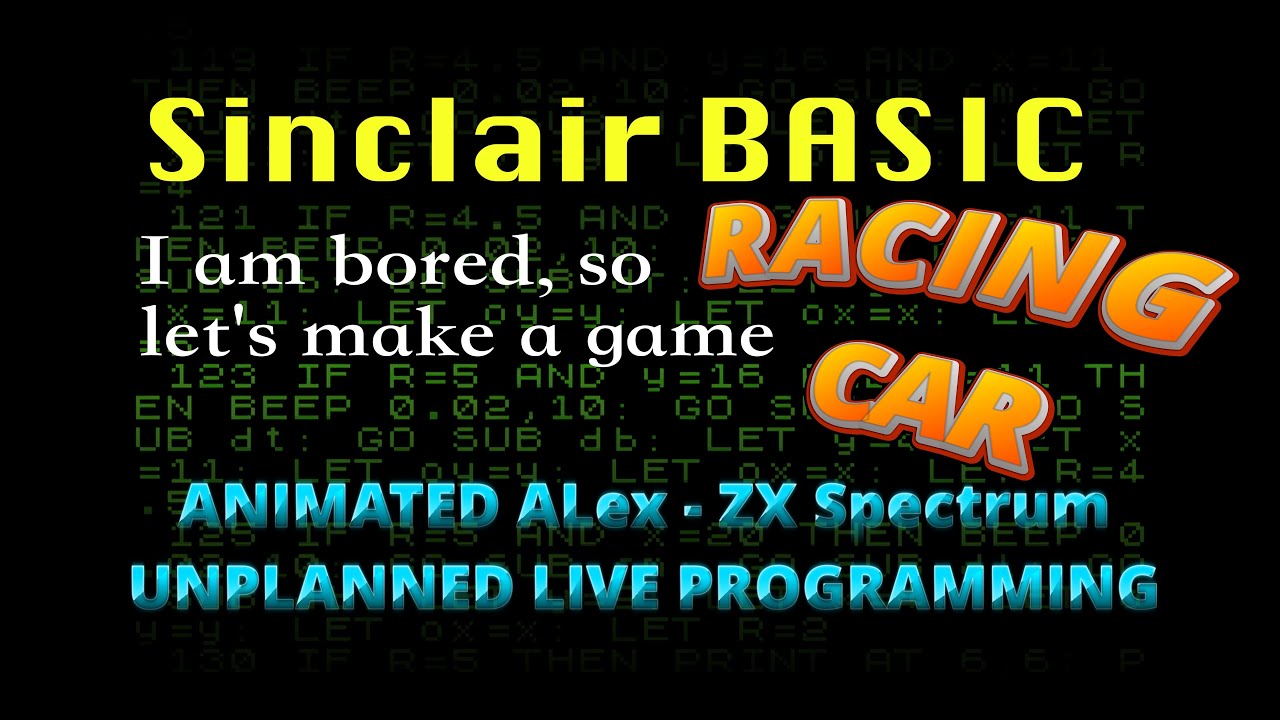 I am bored, so let's make a game - BASIC #zxspectrum