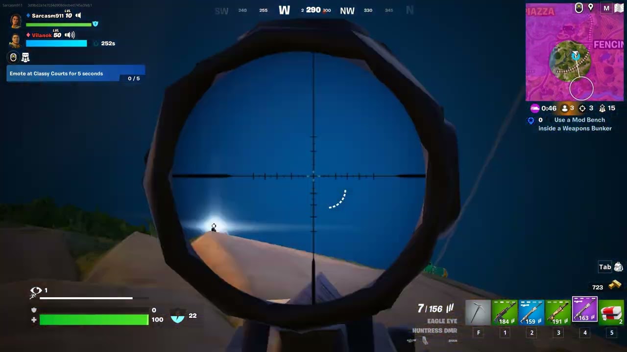 Final circle Fortnite unexpected win on a hanging PC