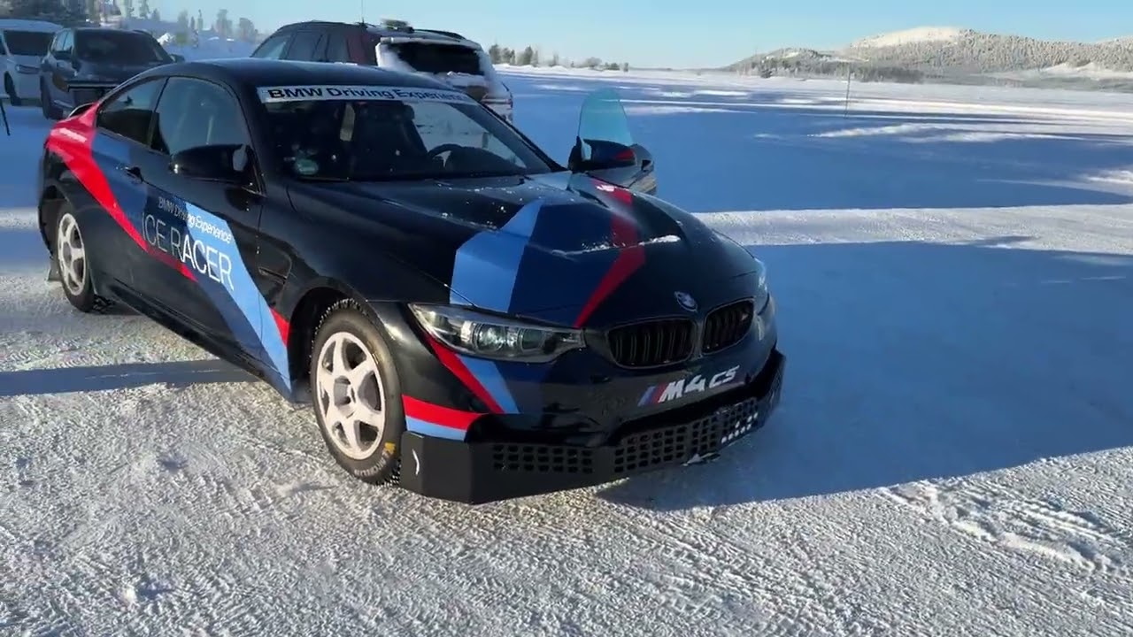 スパイクタイヤで氷上ドリフト in スウェーデン　BMW M ICE PLUS 2024