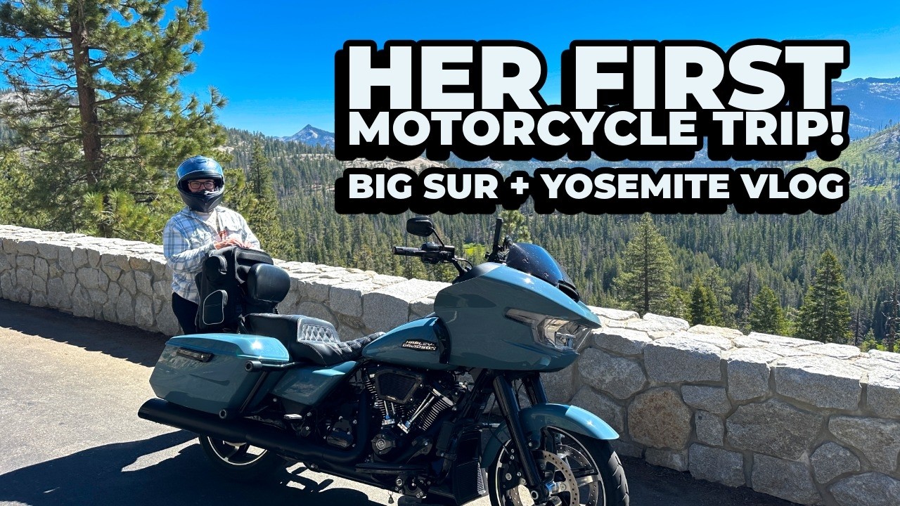 Her First Motorcycle Trip! Riding from NV to Big Sur + Yosemite Series (Pt. 1) | HD Road Glide