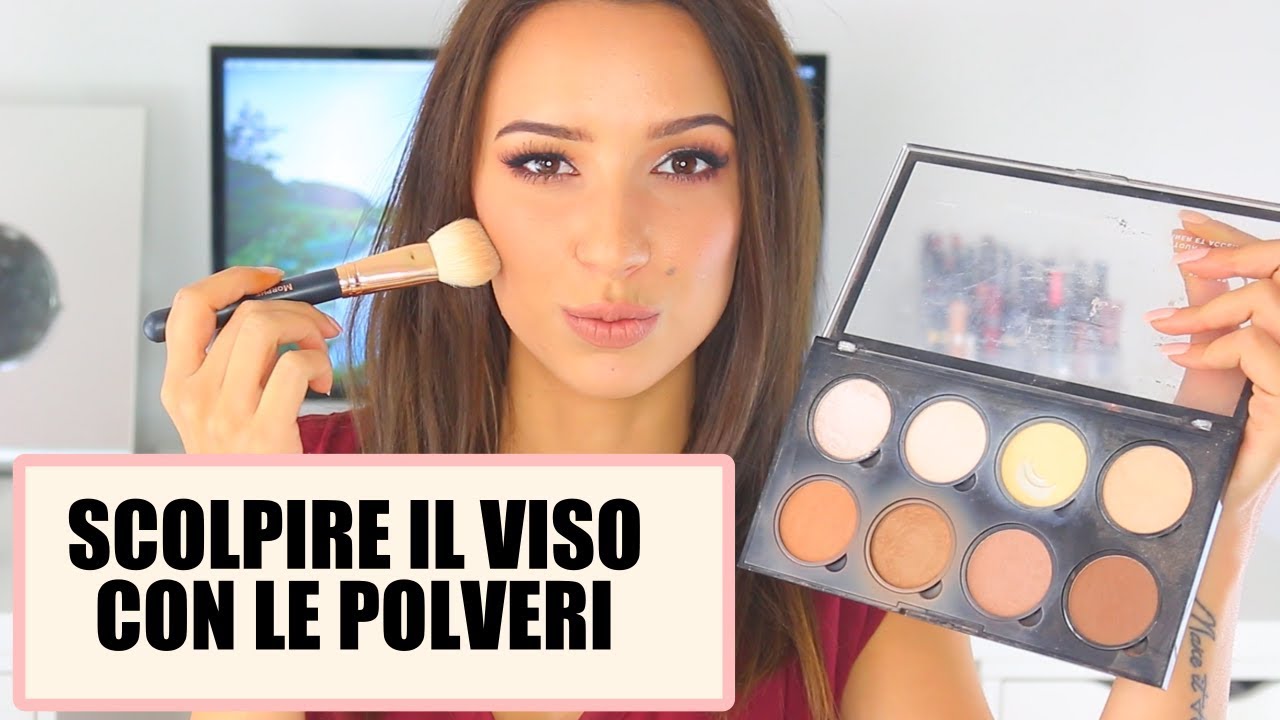 COME SCOLPIRE  IL VISO CON LE POLVERI- BLUSH, TERRA ABBRONZANTE, BAKING | Giulia Mapelli