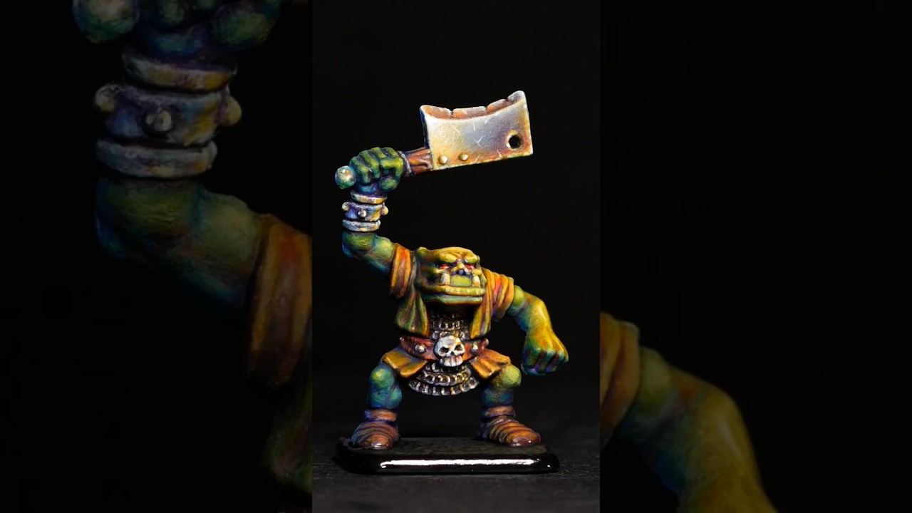 How to Paint a HeroQuest Orc #paintingminiatures #miniaturepainter #miniature #dnd