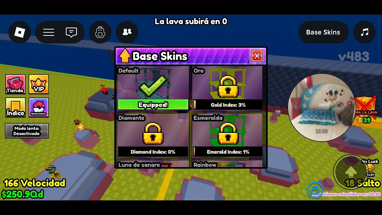 Sobrevive de la lava por brainrots 