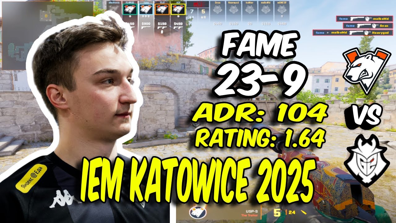 CS2 POV Virtus.pro fame (23/9) vs G2 (Inferno) IEM Katowice 2025