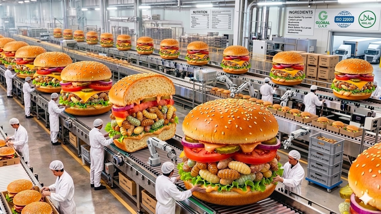 🐛🍔 1 Billion Insects Feed a Mega Fast Food City