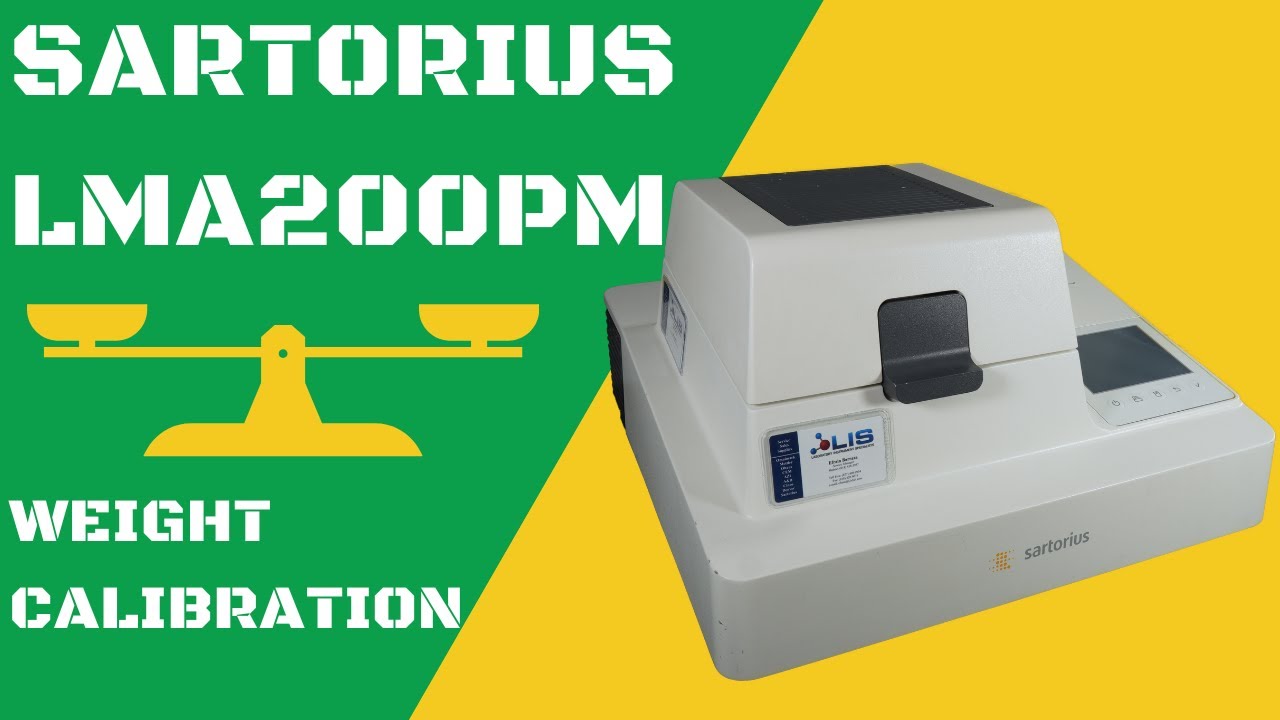 Sartorius LMA200PM Microwave Moisture Analyzer Balance Weight Calibration