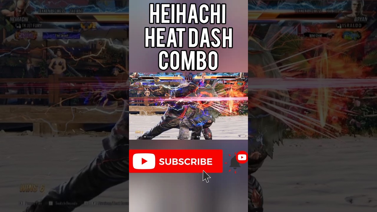 Heihachi Heat Dash Combo #tekken8combo #heihachicombo