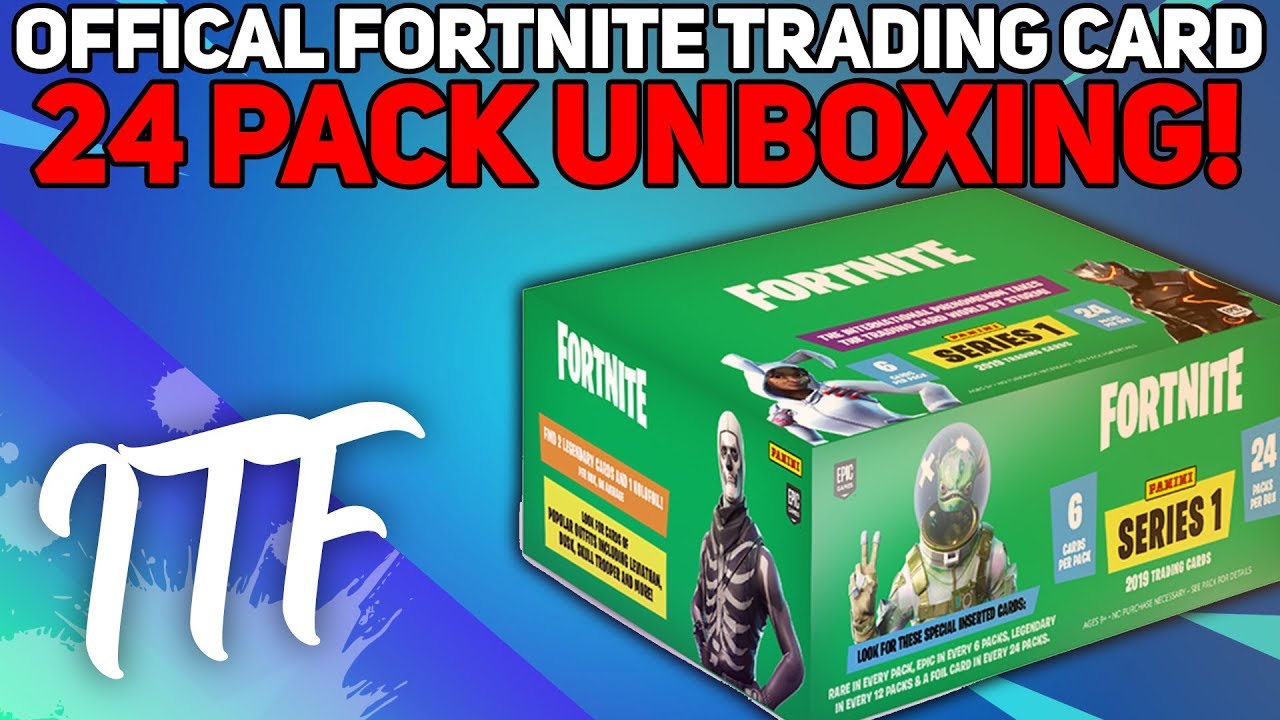 Unboxing 24 Packs of Fortnite Series 1 Trading Cards! (Fortnite Battle Royale)