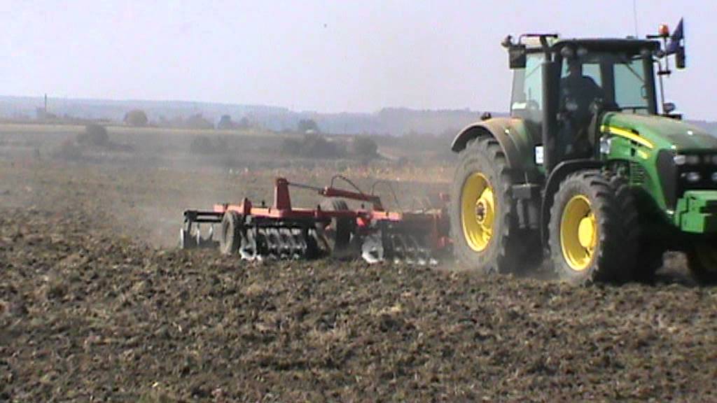 Ferma Stanescu   Izvoru AG RO   Grau 30 octombrie 2011 discuit   John Deere 7730 + Ralomex BDP 6 0 part  1