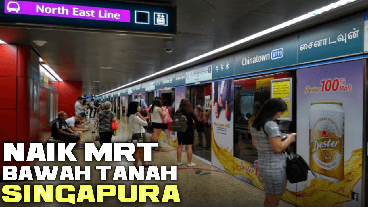 NAIK MRT BAWAH TANAH SINGAPURA DARI SETASIUN FARRER FARK KE ORCARD