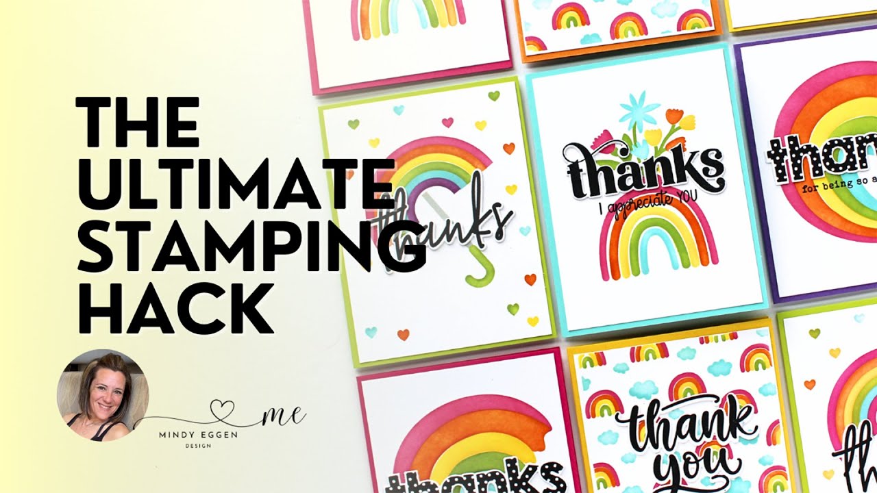 The ULTIMATE Stamping Hack For Mass Producing Sentiments :Create In Quads