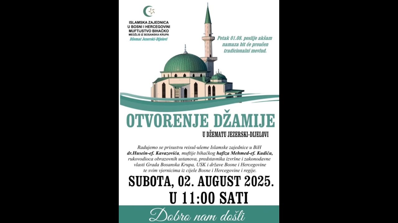 MEDŽLIS IZ BOSANSKA KRUPA |DŽEMAT JEZERSKI - DIJELOVI | MEVLUD