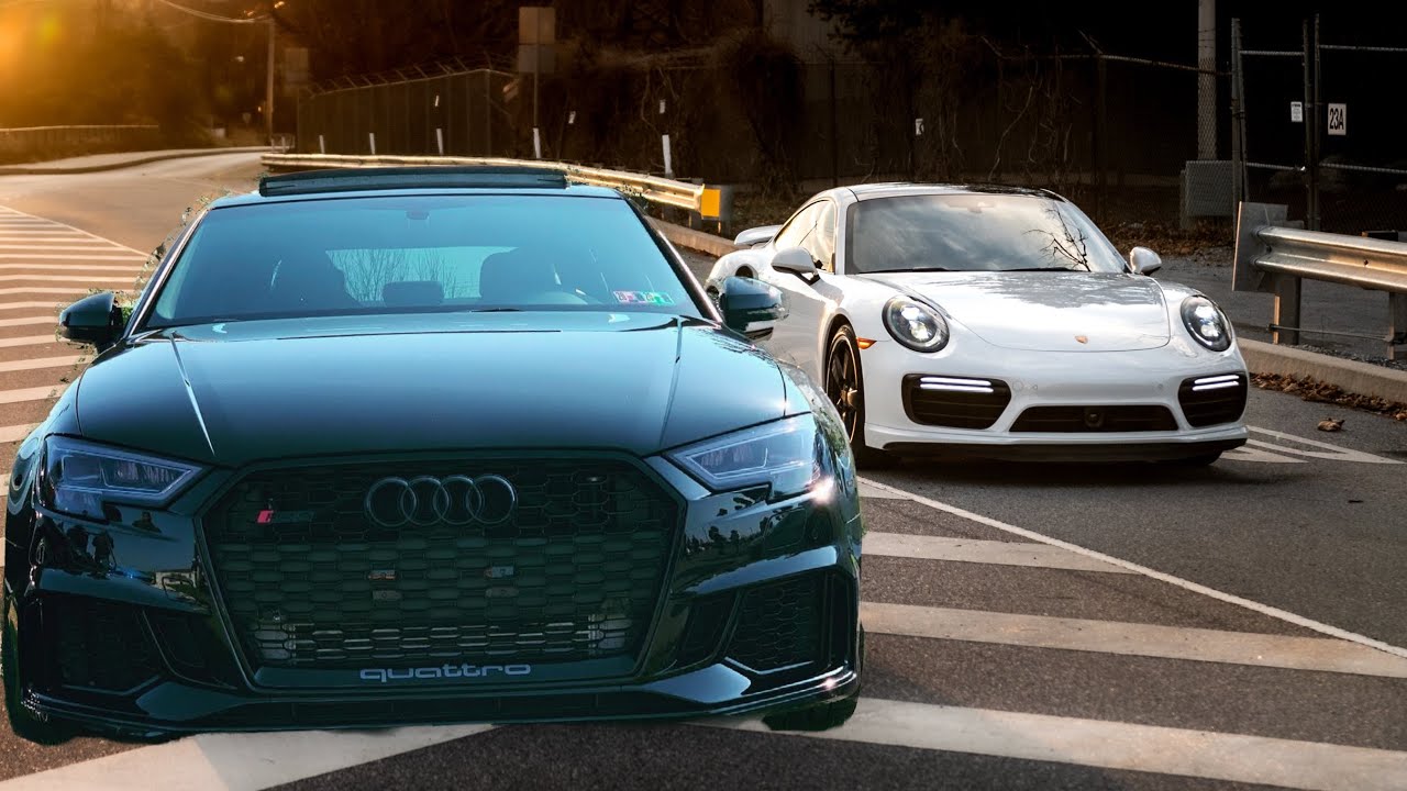 911 Turbo S (700hp) vs RS3 (620 hp E85)
