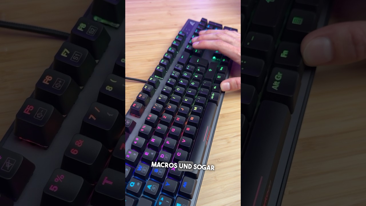 Mechanische Gaming-Tastatur f&uuml;r unter 50 Euro? 🤯 Sharkoon Skiller SGK20 im Check! 🌈 (Werbung) #tech