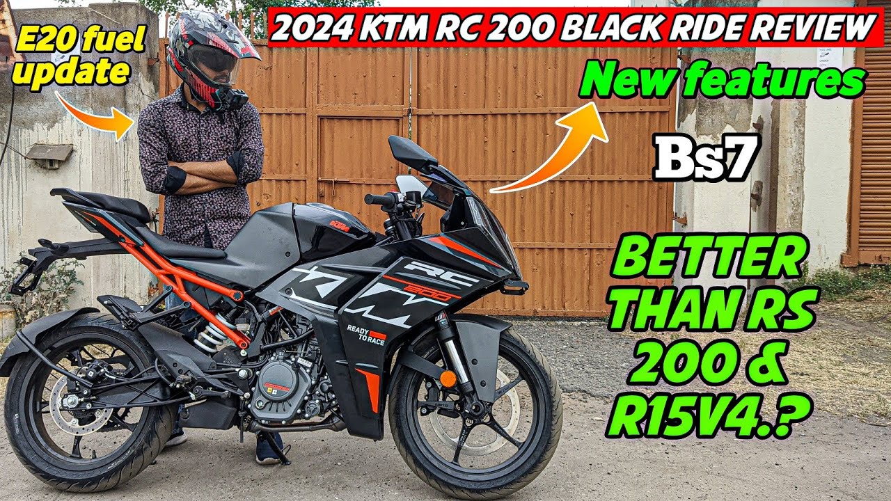 2024 New Ktm RC 200 Black Colour Edition Review | Top Speed - Better Than Rs200 & r15v4.?