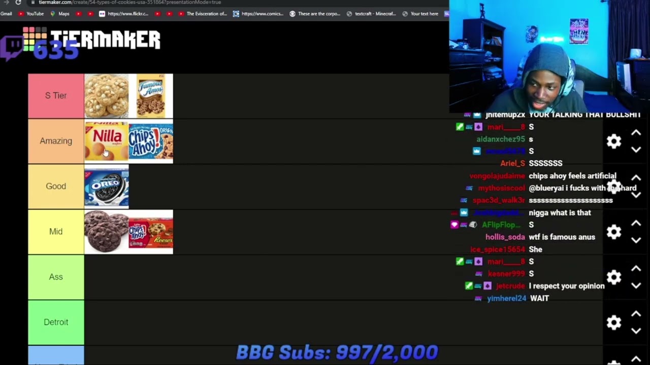 Blueryai Does A Cookie Tier List, wait how is it 50 MINUTES