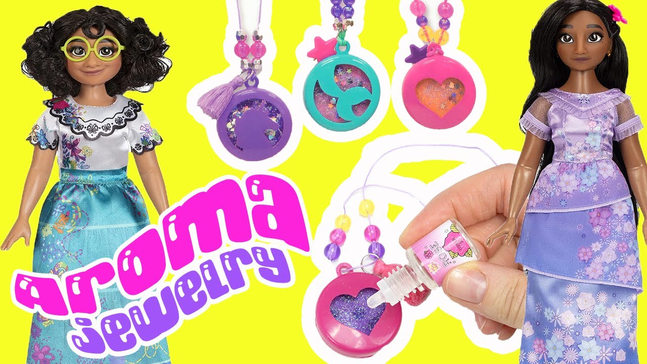 Disney Encanto DIY Perfume Jewelry with Mirabel, Isabela, and Luisa! Crafts for Kids