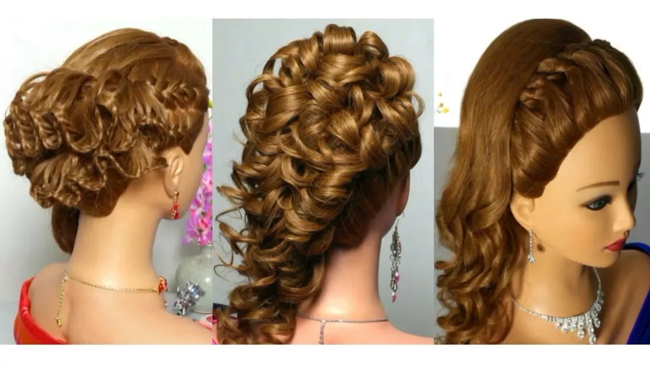 3 Beautiful Braided Updos For Wedding Guests | Easy Long Hair Hairstyle