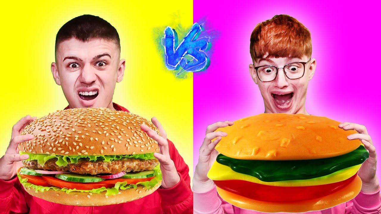 GUMMY VS REAL FOOD!