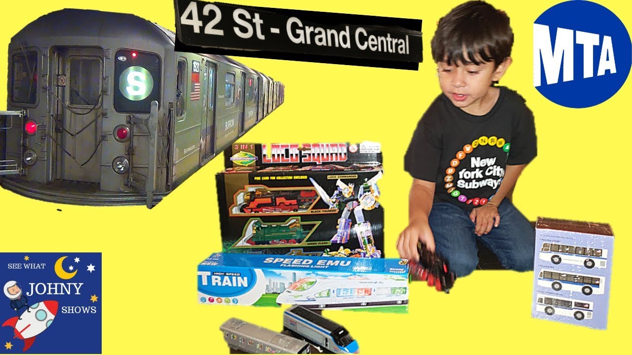 MTA Subway Train Ride To Grand Central Transit Museum and Annex Store MTA Subway & Bus Toys