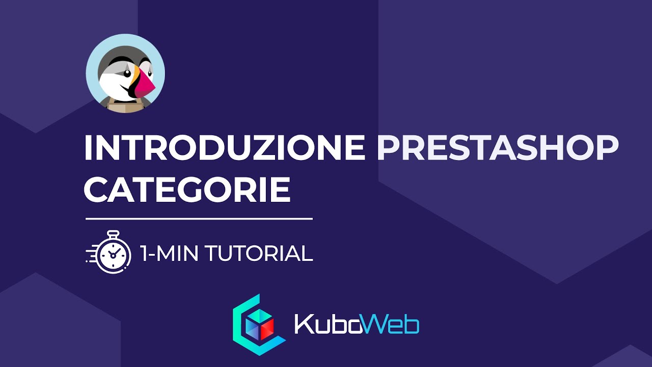 1) Corso base Prestashop 1.7 - Gestione categorie prodotto