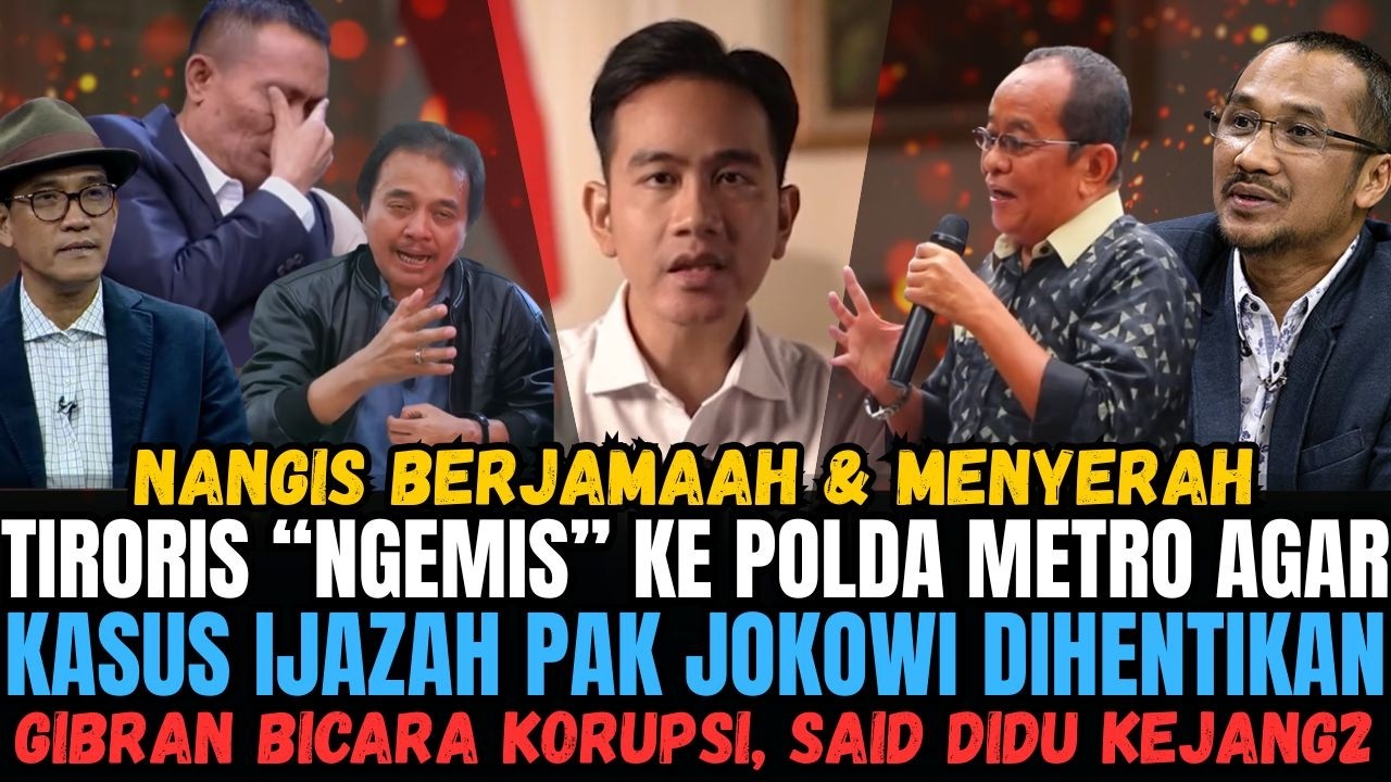 ROY SURYO, RISMON, REFLY NGEMIS KE POLDA AGAR KASUS DIHENTIKAN! GIBRAN BICARA SOL PERAMPASAN ASET!