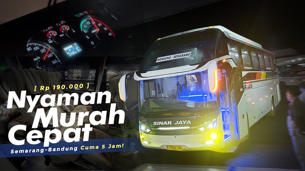 NGGAK NYANGKA, BISA LARI SEKENCENG INI‼️- Trip Semarang-Bandung Naik SINAR JAYA | Nyaman & Banterr