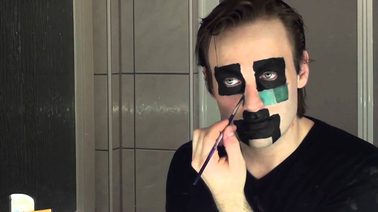 Halloween / Faschings Makeup: Creeper aus Minecraft